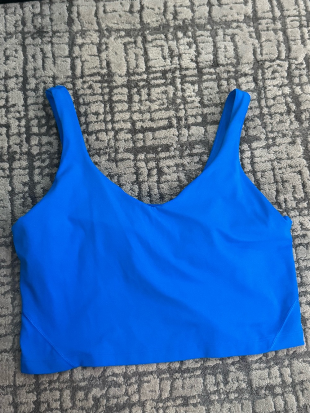 lululemon athletica align Electric Blue Scoop Crop Tank